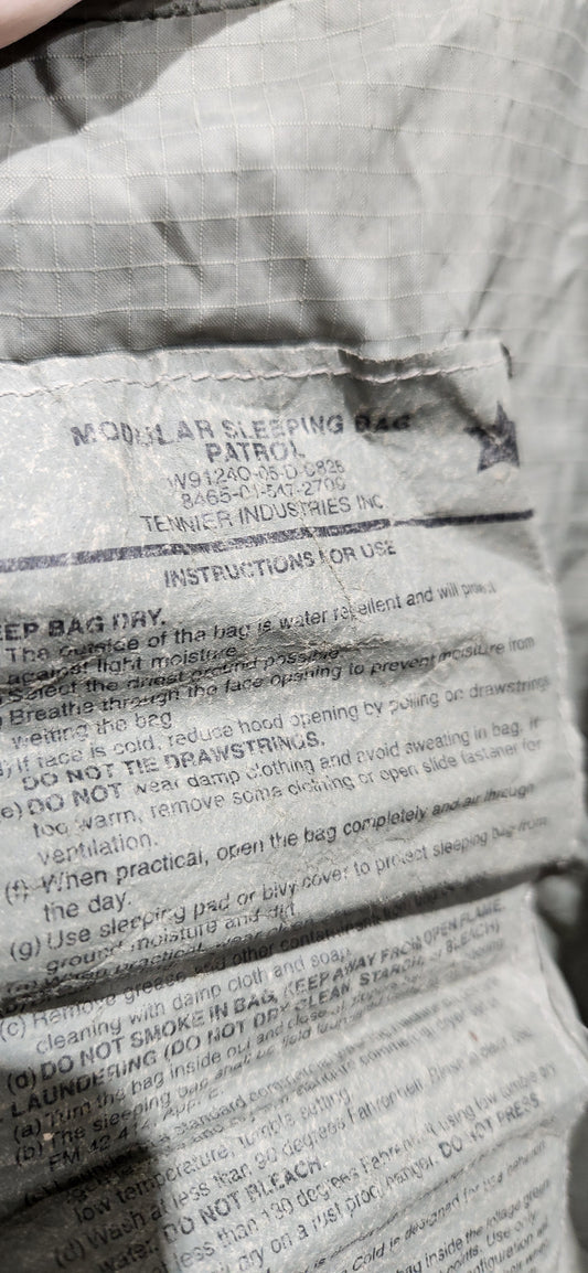 US Military Surplus Foliage Patrol Sleeping Bag