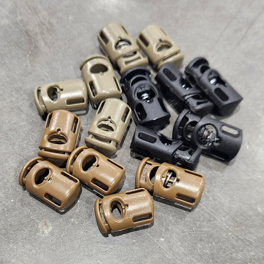 Paracord 1/4" Ellipse Spring Cord Lock -5 Packs