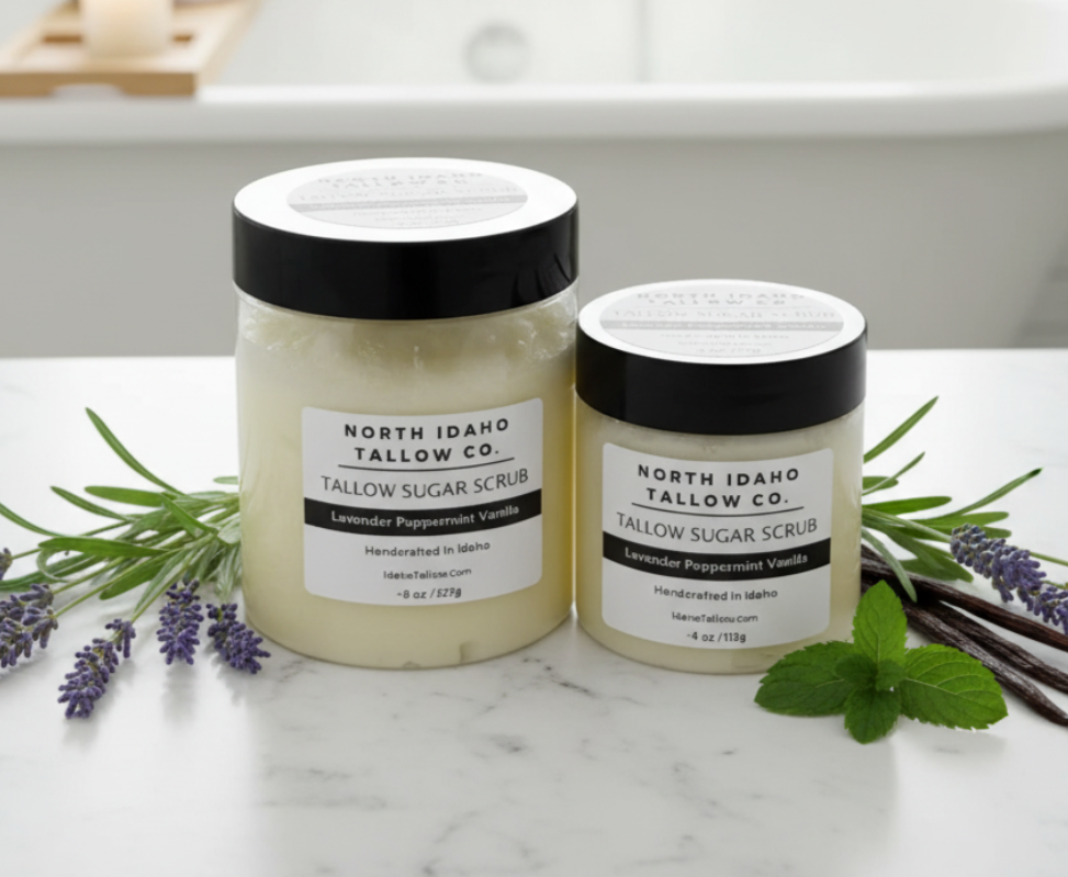 North Idaho Tallow Sugar Scrubs