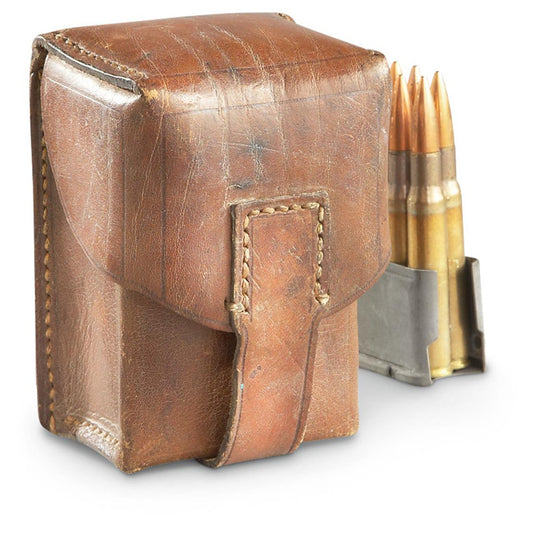 Serbian Surplus Leather Mauser Pouch