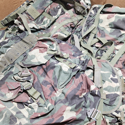 backpacks in a pallet