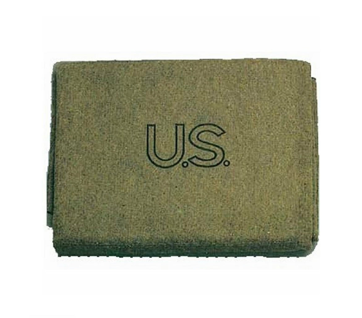 Green fabric with 'U.S.' embroidery on a white background