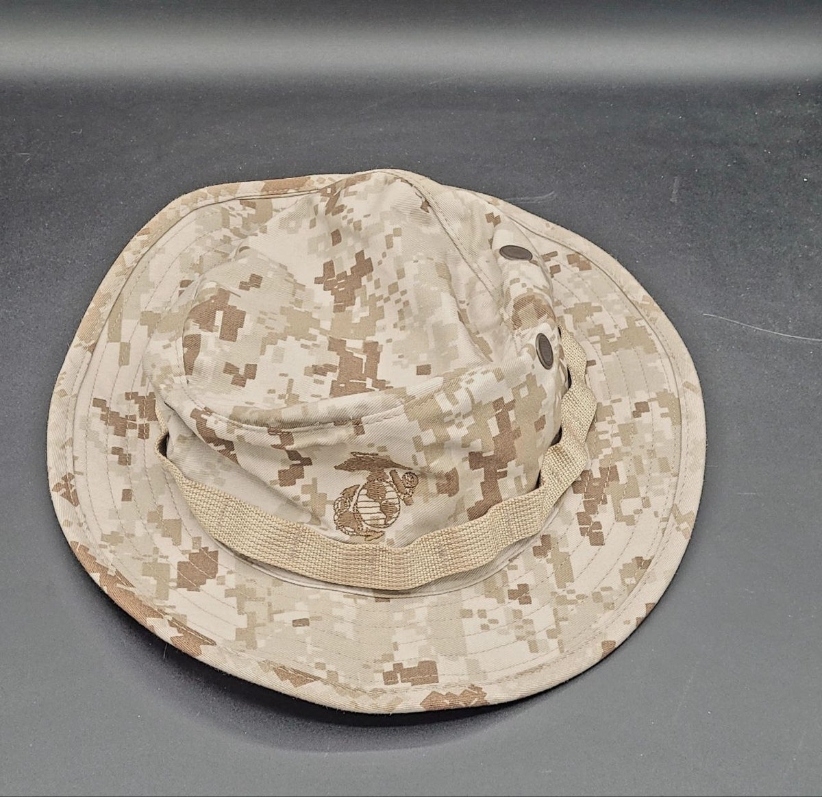 Desert boonie floppy cover in a light box
