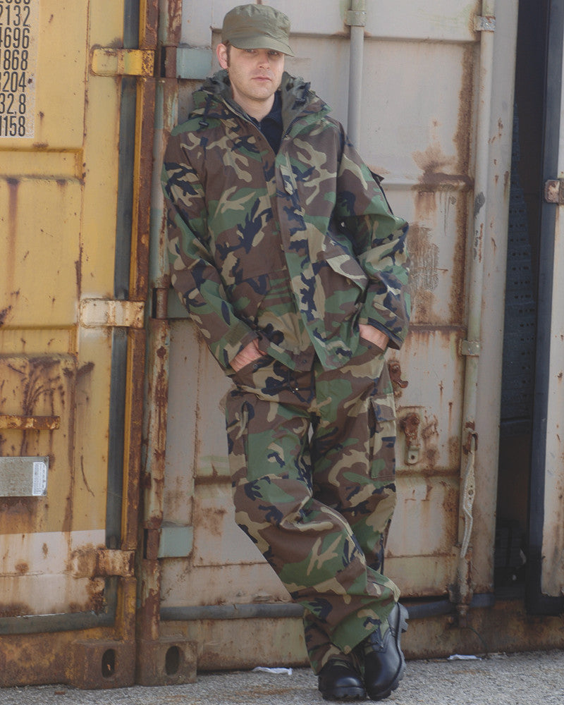 MIL-TEC Woodland Trilam Wet Weather Jacket
