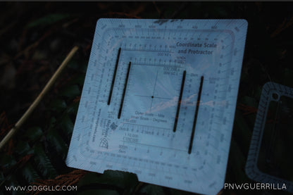 MapTools 5-2-12 Protractor - Full Size, 50k Scale