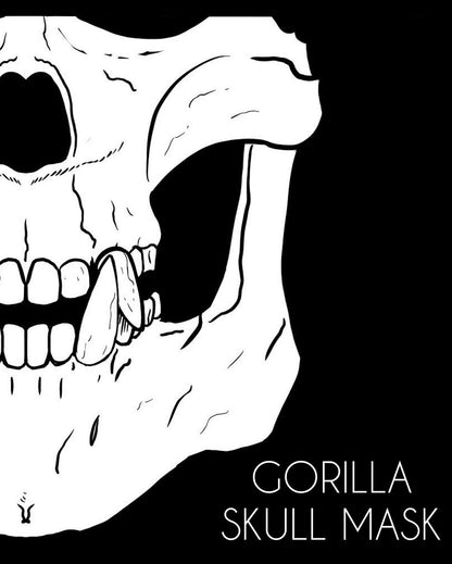 ODGG Gorilla Skull -puolinaamari / säärystimet